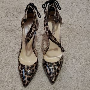Leopard print  heel